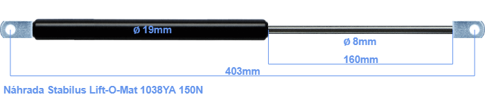 Stabilus Lift-O-Mat 1038YA